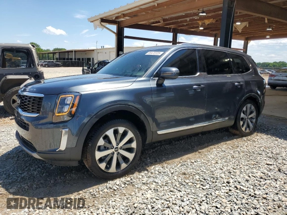 2022 Kia Telluride EX with VIN 5XYP34HC5NG299630, listed as a Copart auction lot 55472225 with 33,322 mi miles and Salvage title. Bid and sale history available at DreamBid. Image 1.