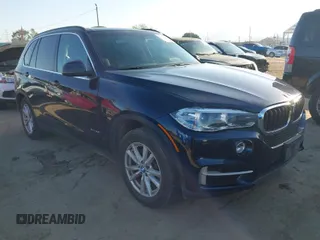 2015 BMW X5 xDrive35i with VIN 5UXKR0C53F0K62348, listed as a IAAI auction lot 41969164 with 122,612 mi miles. Bid and sale history available at carsss.com. Image 1.