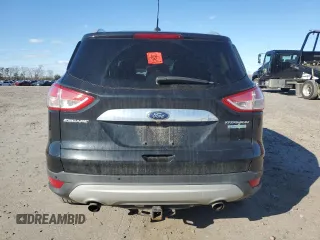 2014 Ford Escape Titanium with VIN 1FMCU0JX0EUD43299, listed as a Copart auction lot 49587535 with 0 mi miles and Salvage Title. Bid and sale history available at carsss.com. Image 6.