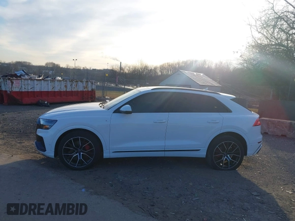 2019 Audi Q8 Prestige with VIN WA1FVAF19KD038382, listed as a IAAI auction lot 41237280 with 57,504 mi miles and . Bid and sale history available at DreamBid. Image 14.