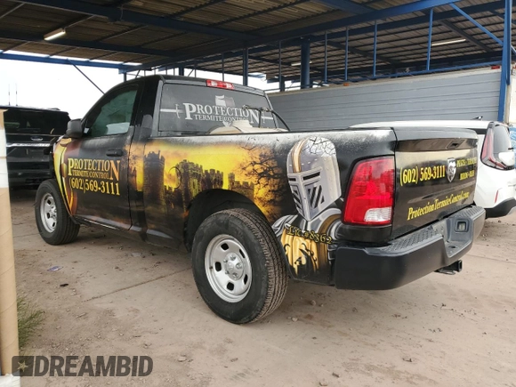 2017 Ram 1500 Tradesman with VIN 3C6JR6AG4HG791673, listed as a Copart auction lot 55655095 with 189,169 mi miles and Salvage title. Bid and sale history available at DreamBid. Image 2.