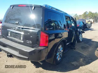 2008 Infiniti QX56 with VIN 5N3AA08C18N913450, listed as a IAAI auction lot 41878022 with 111,365 mi miles and . Bid and sale history available at carsss.com. Image 4.