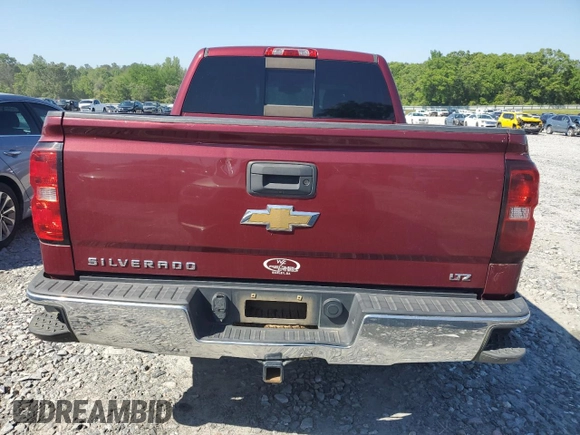 2015 Chevrolet Silverado 1500 LTZ with VIN 3GCUKSEC2FG151887, listed as a Copart auction lot 52625675 with 166,286 mi miles and Salvage Title. Bid and sale history available at carsss.com. Image 6.