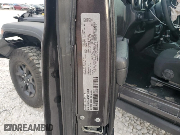 2022 Jeep Wrangler Willys Sport z VIN 1C4GJXAN2NW164546, wystawiony jako Copart lot #52257525 z przebiegiem 34 197 mil mil oraz Szkoda całkowita • Salvage title. Historia ofert i sprzedaży dostępna na DreamBid. Obrazek 14.