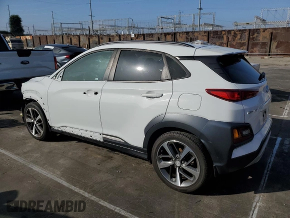 2018 Hyundai Kona Limited with VIN KM8K33A50JU082748, listed as a Copart auction lot 46531105 with 75,562 mi miles and Salvage Title. Bid and sale history available at carsss.com. Image 2.