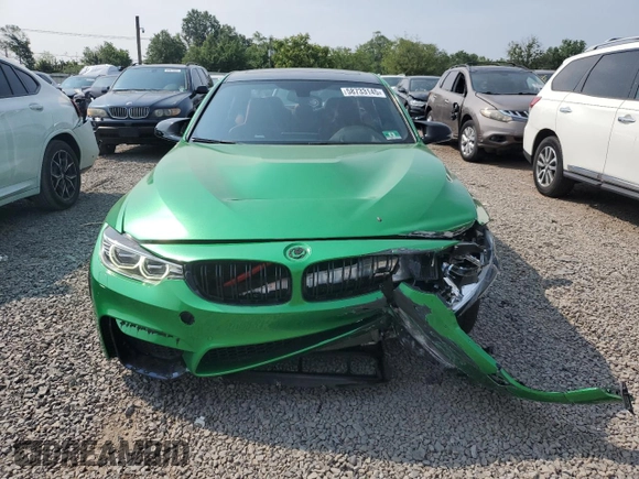 2016 BMW M3 with VIN WBS8M9C55G5G41642, listed as a Copart auction lot 58733145 with 85,075 mi miles and Salvage title. Bid and sale history available at DreamBid. Image 5.