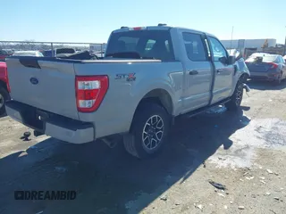 2023 Ford F-150 XL with VIN 1FTFW1E57PKE62881, listed as a IAAI auction lot 41481403 with 20,603 mi miles. Bid and sale history available at carsss.com. Image 4.