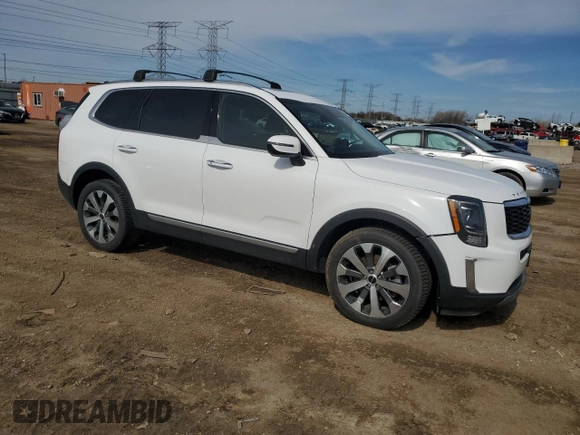 2022 Kia Telluride S with VIN 5XYP6DHC1NG324448, listed as a Copart auction lot 47869965 with 55,138 mi miles and Salvage Title. Bid and sale history available at DreamBid. Image 4.