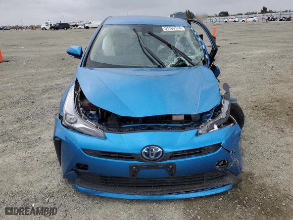 2019 Toyota Prius L Eco with VIN JTDKARFU3K3099712, listed as a Copart auction lot 51109725 with 14,482 mi miles and Salvage Title. Bid and sale history available at carsss.com. Image 5.