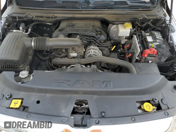 2019 Ram 1500 Big Horn with VIN 1C6SRFFT1KN686081, listed as a Copart auction lot 59565525 with 127,987 mi miles and Salvage title. Bid and sale history available at DreamBid. Image 11.