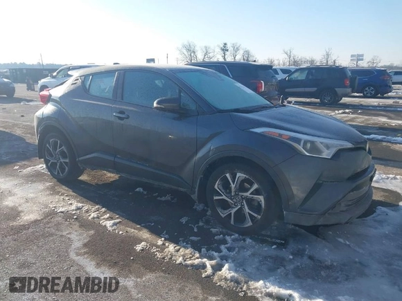 2019 Toyota C-HR XLE with VIN NMTKHMBX3KR088298, listed as a IAAI auction lot 41411204 with 52,790 mi miles. Bid and sale history available at carsss.com. Image 1.