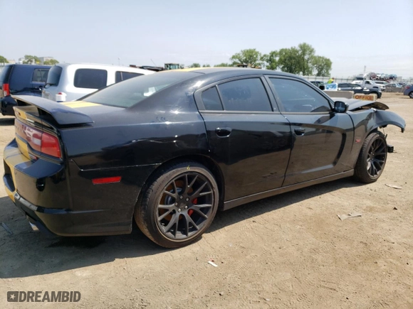 2012 Dodge Charger SRT8 with VIN 2C3CDXEJ1CH117313, listed as a Copart auction lot 74569364 with 120,344 mi miles and Salvage Title. Bid and sale history available at carsss.com. Image 3.