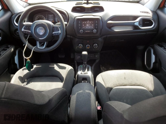2018 Jeep Renegade Sport with VIN ZACCJBAB9JPH14873, listed as a Copart auction lot 58444785 with 106,816 mi miles and Salvage title. Bid and sale history available at DreamBid. Image 8.