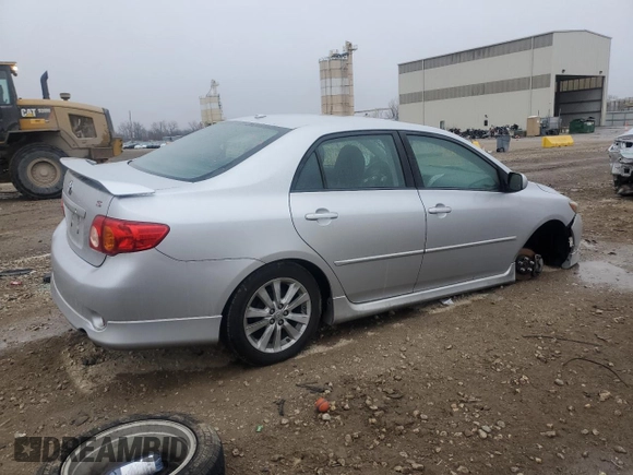 2009 Toyota Corolla with VIN 1NXBU40E89Z124891, listed as a Copart auction lot 86002554 with 114,095 mi miles and Salvage Title. Bid and sale history available at carsss.com. Image 3.