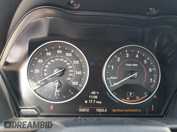 2016 BMW 2 Series M235i with VIN WBA1M1C55GV394370, listed as a Copart auction lot 50843504 with 55,672 mi miles. Bid and sale history available at carsss.com. Image 9.