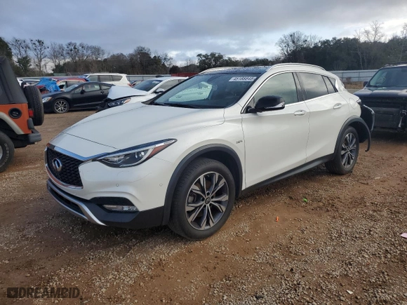 2017 Infiniti QX30 Premium with VIN SJKCH5CR6HA035058, listed as a Copart auction lot 45188845 with 86,593 mi miles and Salvage Title. Bid and sale history available at carsss.com. Image 1.
