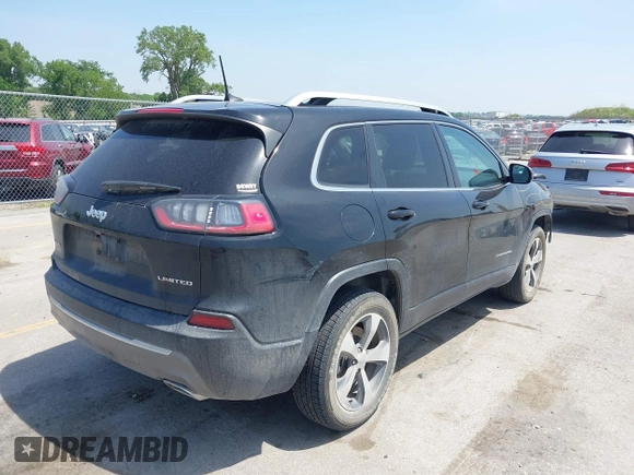 2019 Jeep Cherokee Limited with VIN 1C4PJMDX3KD441868, listed as a IAAI auction lot 42479014 with 126,000 mi miles and . Bid and sale history available at DreamBid. Image 4.