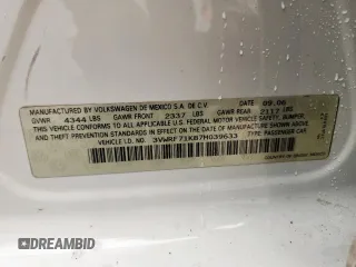 2007 Volkswagen Jetta 2.5 с VIN 3VWRF71K87M039633, выставлен на аукционе Copart как лот 58851405 с пробегом 212 952 миль миль и Чистый • Clean title. История ставок и продаж доступна на DreamBid. Изображение 12.