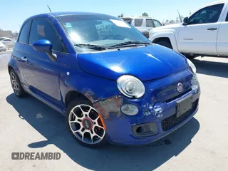 2013 FIAT 500 Sport with VIN 3C3CFFBRXDT670288, listed as a IAAI auction lot 42647470 with 185,126 mi miles and . Bid and sale history available at DreamBid. Image 1.