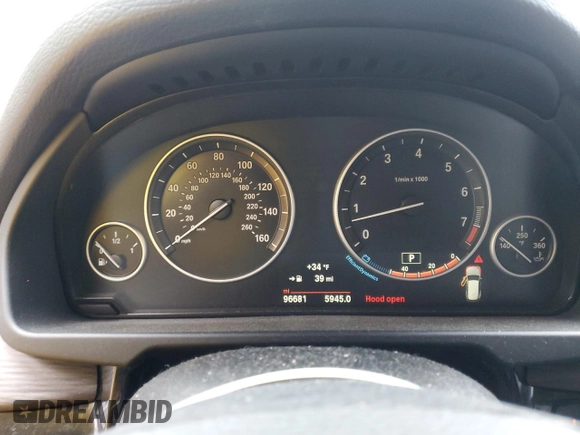 2015 BMW X5 sDrive35i with VIN 5UXKR2C5XF0H34849, listed as a Copart auction lot 86350544 with 96,681 mi miles and Salvage Title. Bid and sale history available at carsss.com. Image 9.