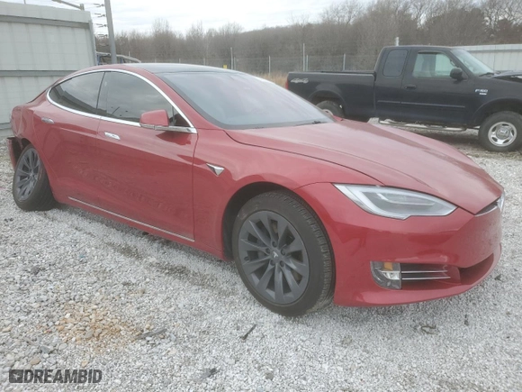 2020 Tesla Model S Long Range with VIN 5YJSA1E28LF375517, listed as a Copart auction lot 44275665 with NaN miles and Salvage Title. Bid and sale history available at carsss.com. Image 4.