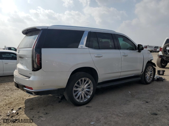 2024 Cadillac Escalade 4WD Premium Luxury with VIN 1GYS4BKL9RR184065, listed as a Copart auction lot 49335615 with 8,575 mi miles and Salvage Title. Bid and sale history available at carsss.com. Image 3.