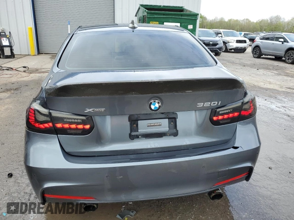 2017 BMW 3 Series 320i xDrive with VIN WBA8E5G32HNU45014, listed as a Copart auction lot 55808265 with 65,578 mi miles and Salvage title. Bid and sale history available at DreamBid. Image 6.