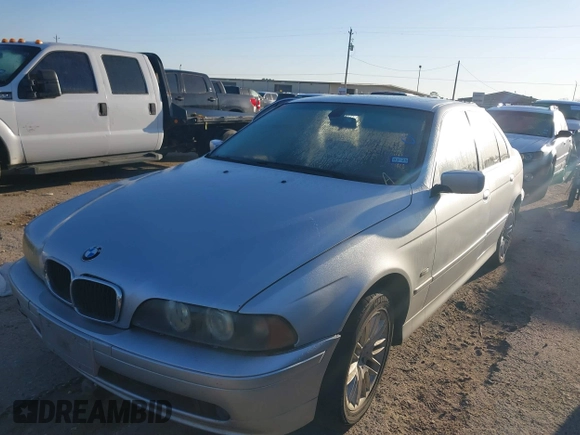 2003 BMW 5 Series 530iA with VIN WBADT63473CK43752, listed as a IAAI auction lot 41715507 with 1 mi miles. Bid and sale history available at carsss.com. Image 2.