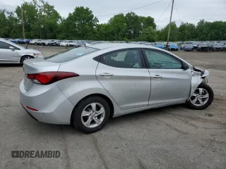 2015 Hyundai Elantra SE with VIN 5NPDH4AEXFH566691, listed as a Copart auction lot 61239075 with 165,317 mi miles and Salvage title. Bid and sale history available at DreamBid. Image 3.