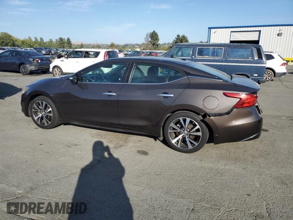 2016 Nissan Maxima SL with VIN 1N4AA6AP4GC900754, listed as a Copart auction lot 60664465 with 72,218 mi miles and Salvage title. Bid and sale history available at DreamBid. Image 2.