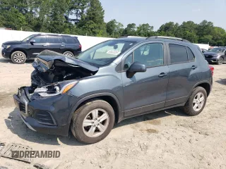 2022 Chevrolet Trax LT with VIN KL7CJPSM2NB512760, listed as a Copart auction lot 60433355 with 165,387 mi miles and Salvage title. Bid and sale history available at DreamBid. Image 1.