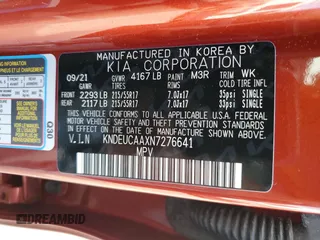 2022 Kia Seltos S with VIN KNDEUCAAXN7276641, listed as a Copart auction lot 57770305 with 26,594 mi miles and Salvage title. Bid and sale history available at DreamBid. Image 13.