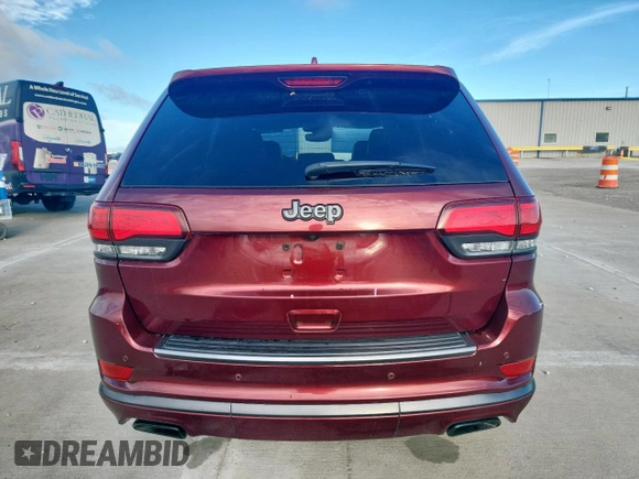 2018 Jeep Grand Cherokee High Altitude with VIN 1C4RJECG3JC489021, listed as a Copart auction lot 59780925 with 108,076 mi miles and Salvage title. Bid and sale history available at DreamBid. Image 6.
