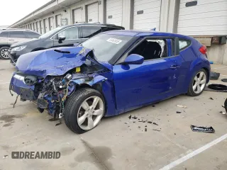 2013 Hyundai Veloster w/Black Int with VIN KMHTC6AD1DU165686, listed as a Copart auction lot 53465935 with 171,209 mi miles and Salvage title. Bid and sale history available at DreamBid. Image 1.