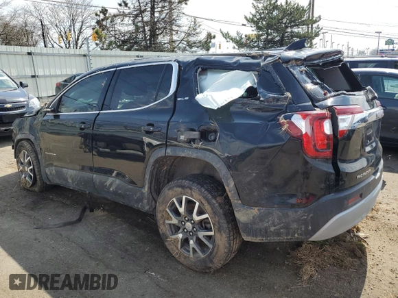 2021 GMC Acadia SLE z VIN 1GKKNKLA0MZ156362, wystawiony jako Copart lot #50412925 z przebiegiem Nie podano mil oraz Szkoda całkowita • Salvage title. Historia ofert i sprzedaży dostępna na DreamBid. Obrazek 2.
