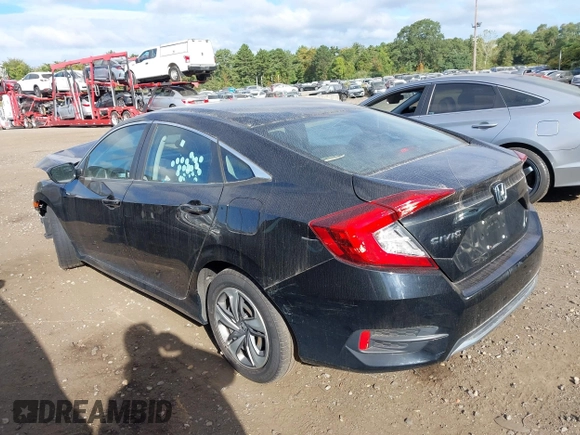 2019 Honda Civic LX with VIN 2HGFC2F65KH549993, listed as a IAAI auction lot 40394538 with 92,951 mi miles and . Bid and sale history available at DreamBid. Image 3.