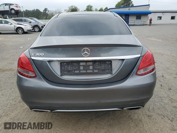 2017 Mercedes-Benz C 300 with VIN WDDWF4JB9HR225336, listed as a Copart auction lot 51350835 with 94,618 mi miles and Salvage title. Bid and sale history available at DreamBid. Image 6.