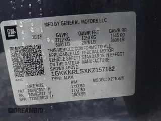 2019 GMC Acadia SLE z VIN 1GKKNRLSXKZ157162, wystawiony jako IAAI lot #41637488 z przebiegiem 53 687 mil mil oraz . Historia ofert i sprzedaży dostępna na DreamBid. Obrazek 9.
