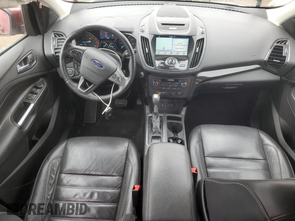 2017 Ford Escape Titanium with VIN 1FMCU9J93HUD96038, listed as a Copart auction lot 52188185 with 65,441 mi miles and Salvage Title. Bid and sale history available at carsss.com. Image 8.