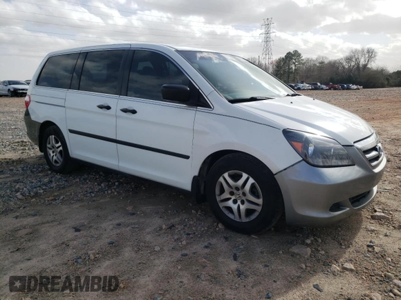 2006 Honda Odyssey LX with VIN 5FNRL38226B057820, listed as a Copart auction lot 48018655 with 233,755 mi miles and Salvage Title. Bid and sale history available at carsss.com. Image 4.