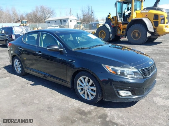 2015 Kia Optima EX with VIN 5XXGN4A76FG427032, listed as a IAAI auction lot 41853276 with 79,110 mi miles. Bid and sale history available at carsss.com. Image 1.