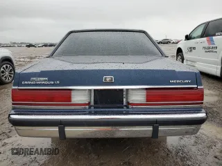 1991 Mercury Grand Marquis z VIN 2MECM75F1MX654700, wystawiony jako Copart lot #51007165 z przebiegiem 53 825 mil mil oraz Szkody całkowita. Historia ofert i sprzedaży dostępna na DreamBid. Obrazek 6.