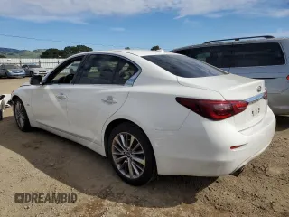 2018 Infiniti Q50 Luxe with VIN JN1EV7AP4JM363507, listed as a Copart auction lot 47868895 with 105,217 mi miles and Salvage Title. Bid and sale history available at DreamBid. Image 2.