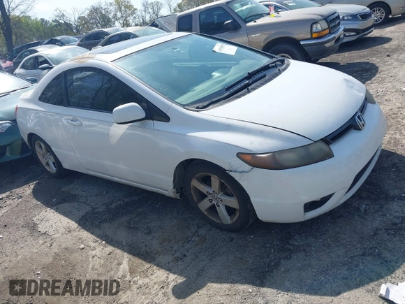 2008 Honda Civic Cpe EX with VIN 2HGFG12888H574255, listed as a IAAI auction lot 41920905 with 236,005 mi miles. Bid and sale history available at carsss.com. Image 1.