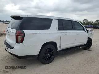 2022 Chevrolet Suburban Premier with VIN 1GNSKFKTXNR303536, listed as a Copart auction lot 79192484 with 67,989 mi miles and Salvage Title. Bid and sale history available at DreamBid. Image 3.