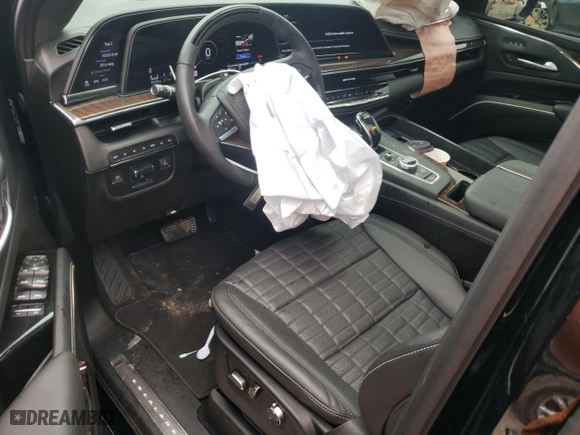 2024 Cadillac Escalade Sport Platinum with VIN 1GYS4GKT1RR126402, listed as a Copart auction lot 64474494 with 15,333 mi miles and Salvage Title. Bid and sale history available at carsss.com. Image 8.