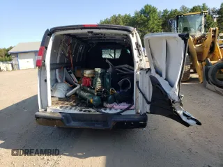 2018 GMC Savana Cargo Van with VIN 1GTW7BFP2J1253399, listed as a Copart auction lot 71021024 with 111,273 mi miles and Salvage Title. Bid and sale history available at carsss.com. Image 6.