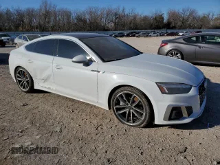 2023 Audi A5 Sportback S line Premium Plus with VIN WAUFACF53PA045351, listed as a Copart auction lot 38337454 with 9,512 mi miles. Bid and sale history available at carsss.com. Image 4.