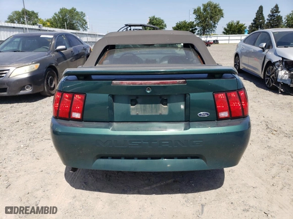 2003 Ford Mustang Deluxe with VIN 1FAFP44493F325215, listed as a Copart auction lot 53830355 with 58,002 mi miles and Clean Title. Bid and sale history available at carsss.com. Image 6.