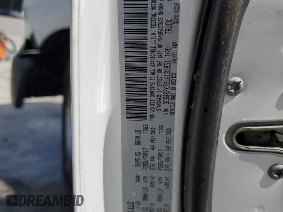 2020 Ram 1500 Tradesman with VIN 3C6RR7KT9LG131951, listed as a Copart auction lot 55006365 with 107,528 mi miles and Non repairable. Bid and sale history available at DreamBid. Image 12.